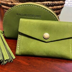 Portland Leather Goods Taco Tassel Pouch and Mini Envelope Wallet